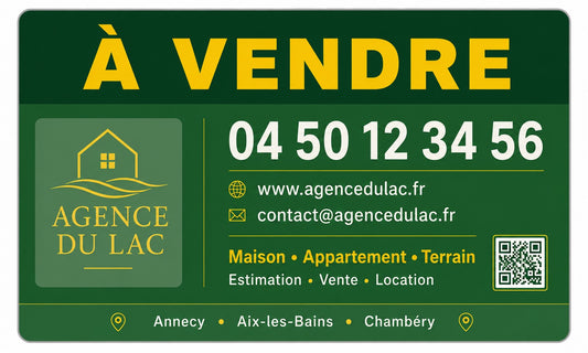 Panneau agent immobilier